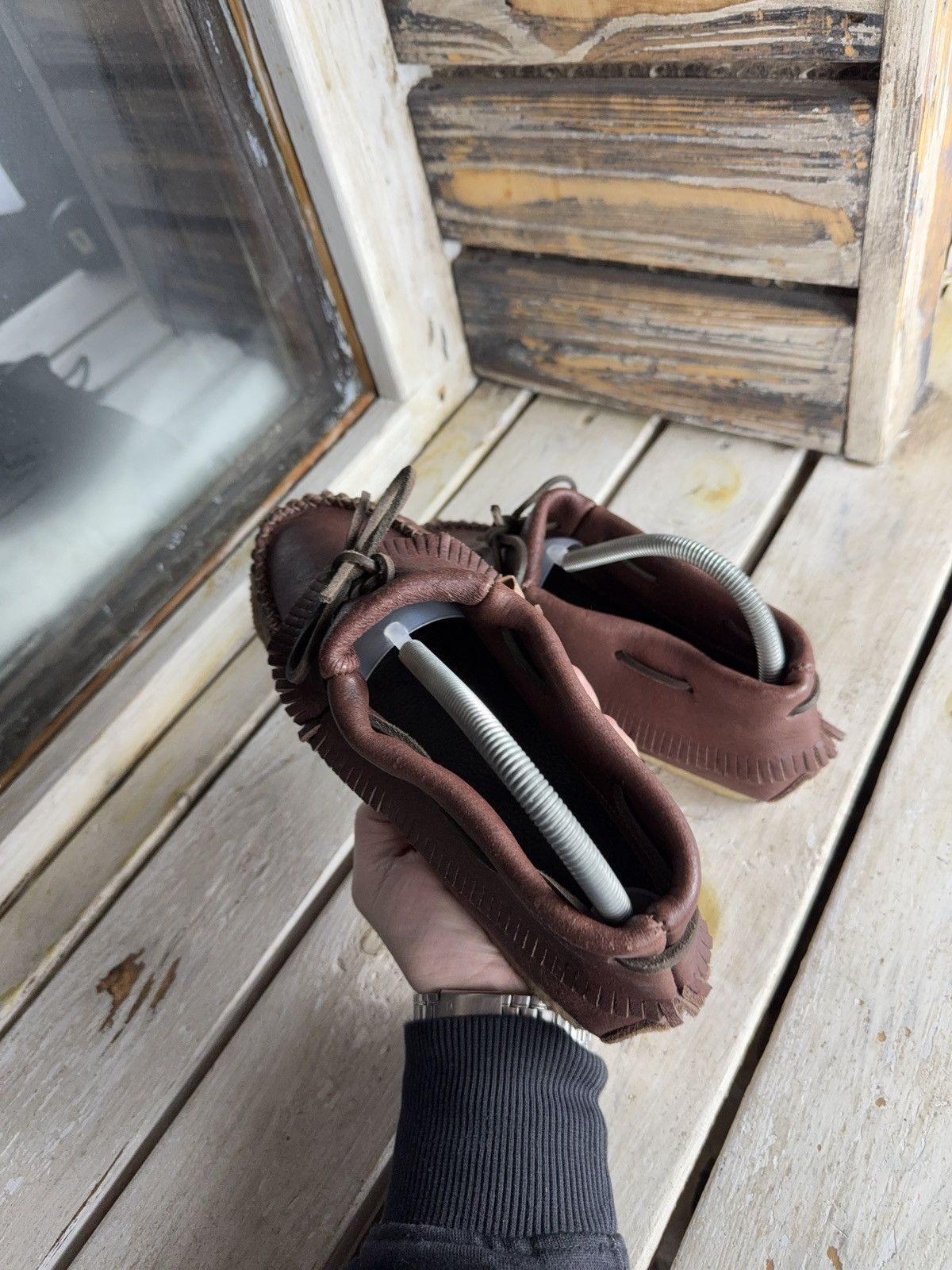 Japanese Brand Avant Garde Y2K Laurentian Chief Leather Moccasins Canada Size US 8 / EU 41 - 9 Thumbnail