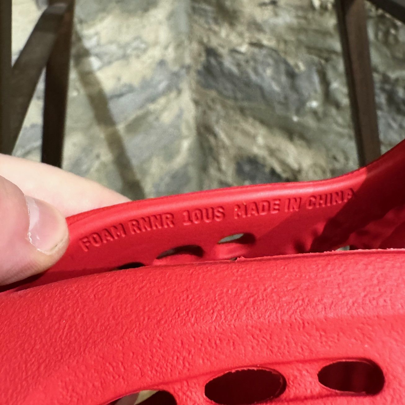 Adidas × Kanye West Adidas Yeezy Foam Vermillion Runner Sneakers Size US 10 / EU 43 - 8 Thumbnail