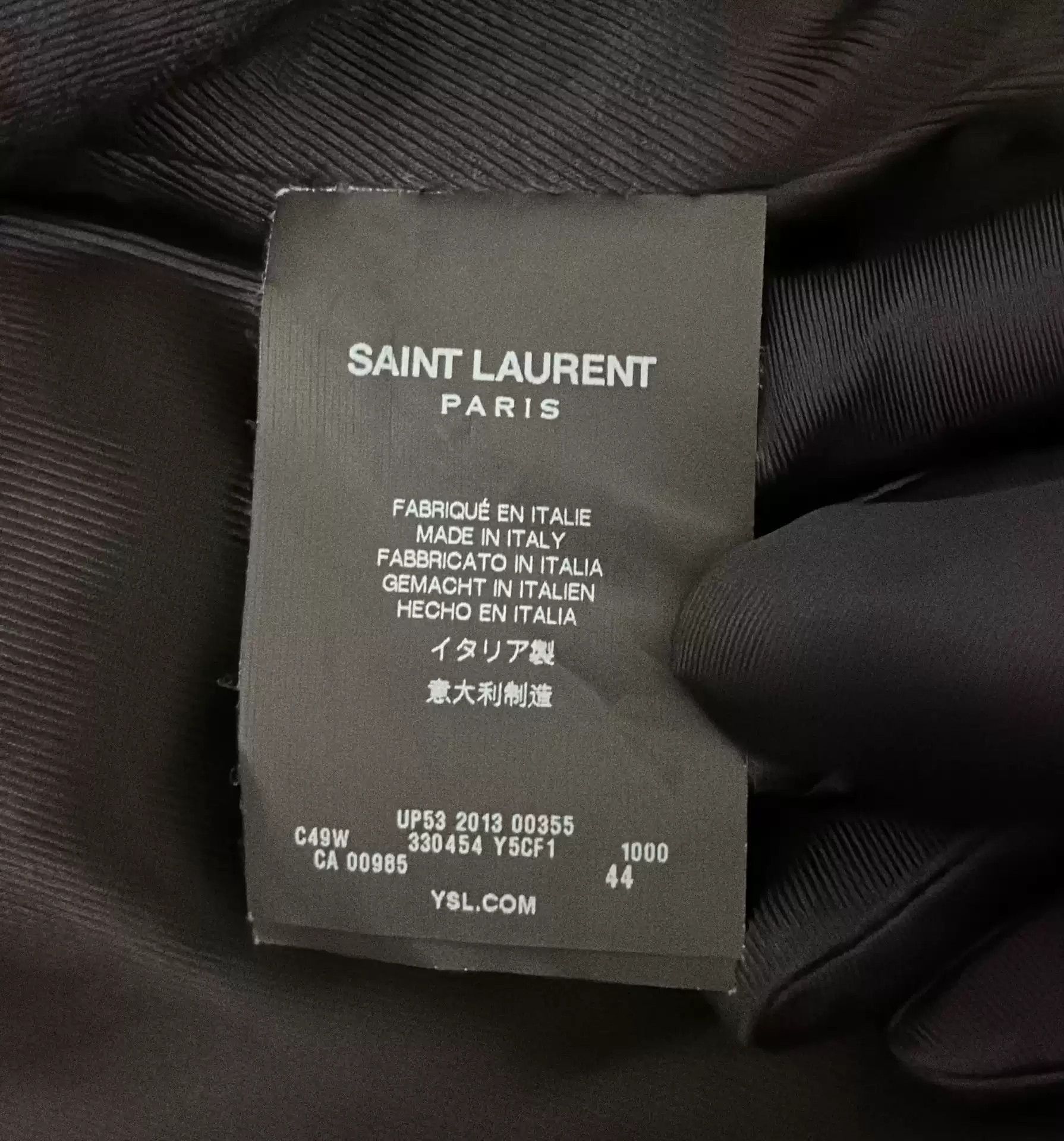 Saint Laurent Paris Saint Laurent Archive 13Aw Horse Hair Leather Jacket-2505 Size US S / EU 44-46 / 1 - 3 Thumbnail