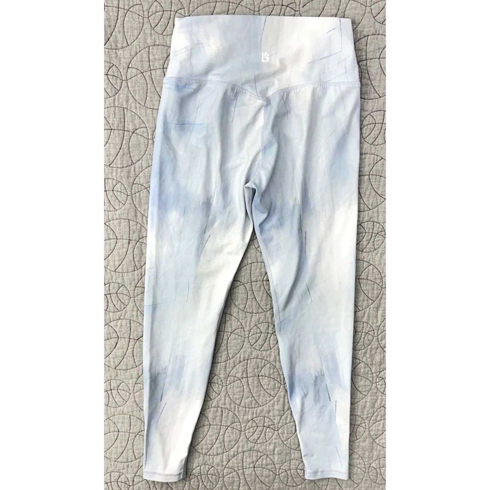 Vintage BUFFBUNNY Frostbite Motion Leggings Blue Size M High Waisted Gym Woman Leggings Size 32" / US 10 / IT 46 - 4 Thumbnail