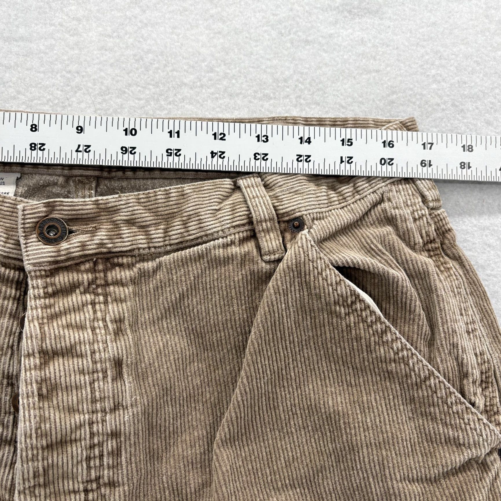 Abercrombie & Fitch VINTAGE Abercrombie & Fitch Carpenter Pants Mens 34x32 Brown Corduroy Relaxed 90s Y2K Casual Workwear.png Size US 34 / EU 50 - 7 Thumbnail