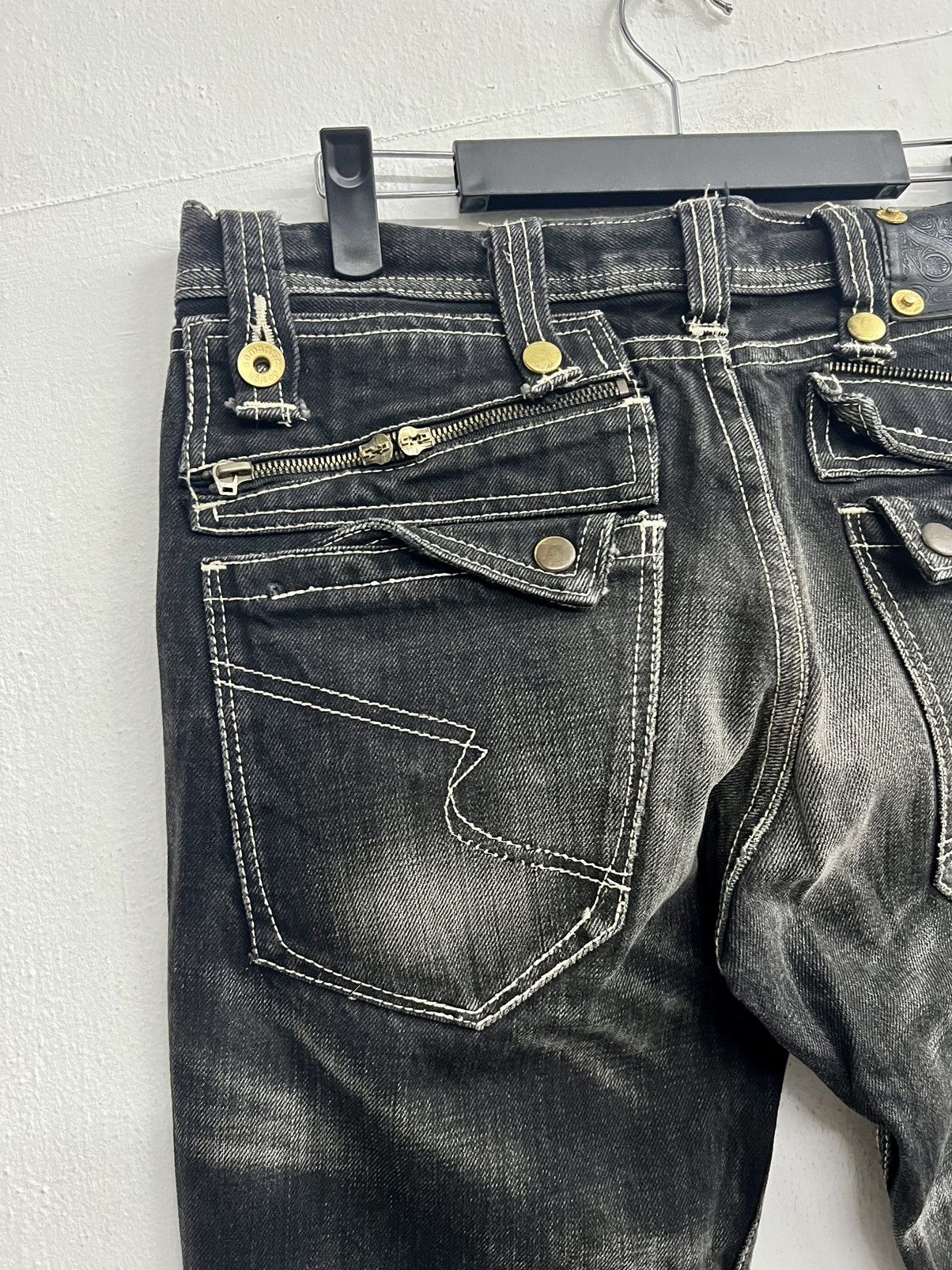 If Six Was Nine SEMANTIC DESIGN SMOKED BLACK DENIM Size US 32 / EU 48 - 14 Thumbnail