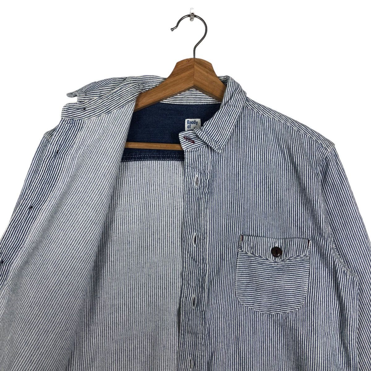 Japanese Brand 🔥90’s HIKORY CHORE JACKET READYNOF WORK INSPIRE KAPITAL Size US M / EU 48-50 / 2 - 10 Thumbnail