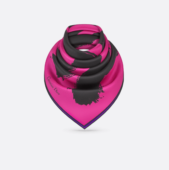 Dior o1w1db10625 Size : OS / Square Scarf in Fuschia/Purple Size ONE SIZE - 3 Thumbnail