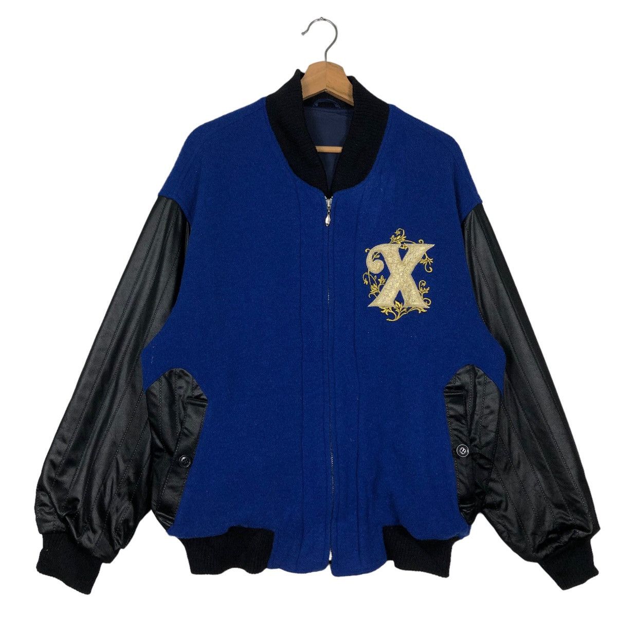 Hysteric Glamour 🔥Rare Vintage Varsity Bomber Jacket Xenos Big LogoSpell Out Size US L / EU 52-54 / 3 - 1 Thumbnail