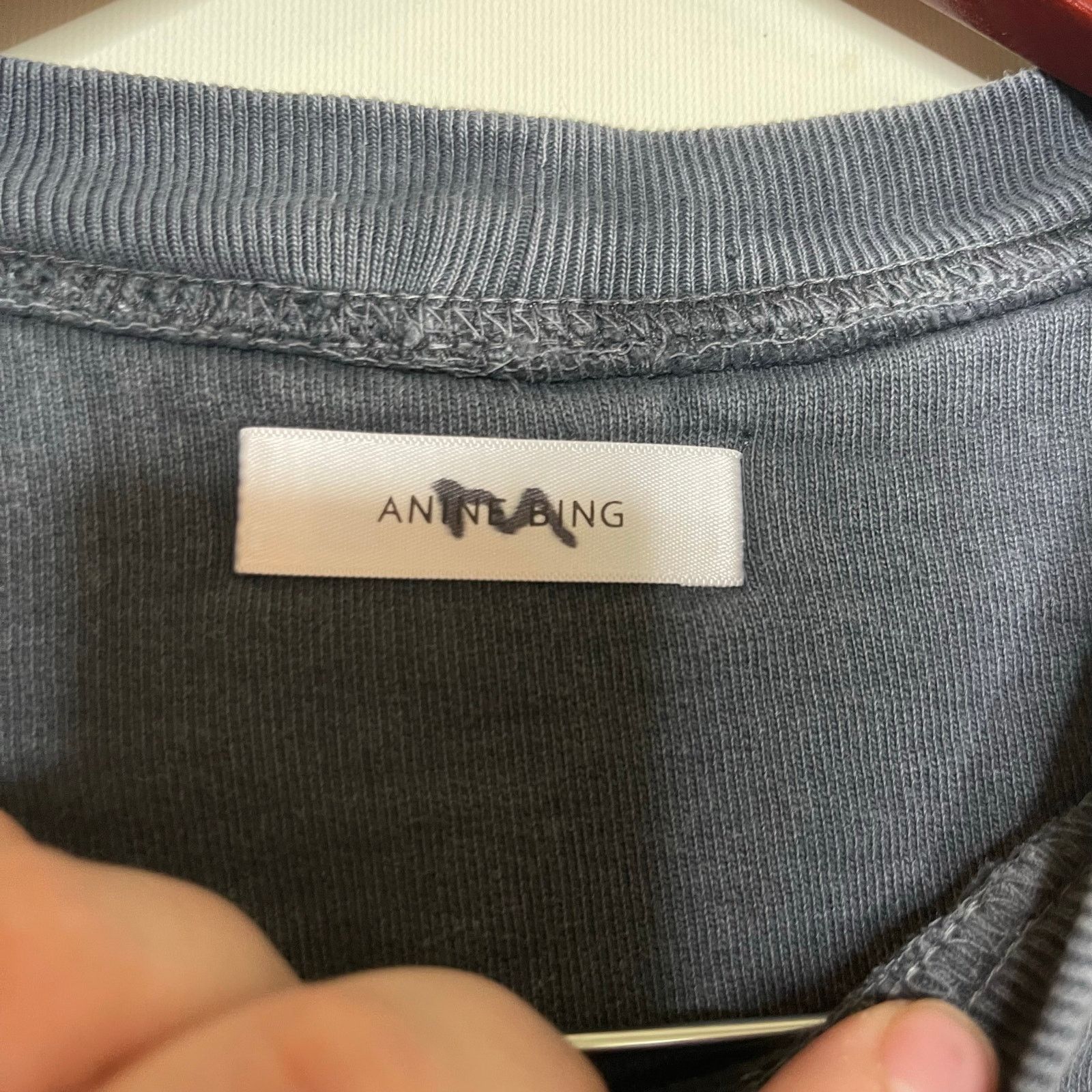 Anine Bing Anine Bing City Love Sweatshirt in grey sz XS Size XS / US 0-2 / IT 36-38 - 2 Thumbnail