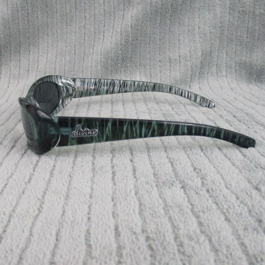Other New Divine Eyewear Kali Green Black Striped/Smoke Sunglasses Size ONE SIZE - 4 Thumbnail