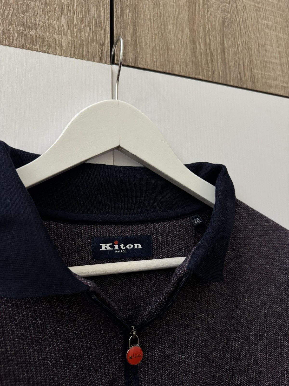 Kiton Kiton Napoli 1/4 Zip Sweatshirt Luxury Sweaters Italy Size US XXL / EU 58 / 5 - 4 Thumbnail