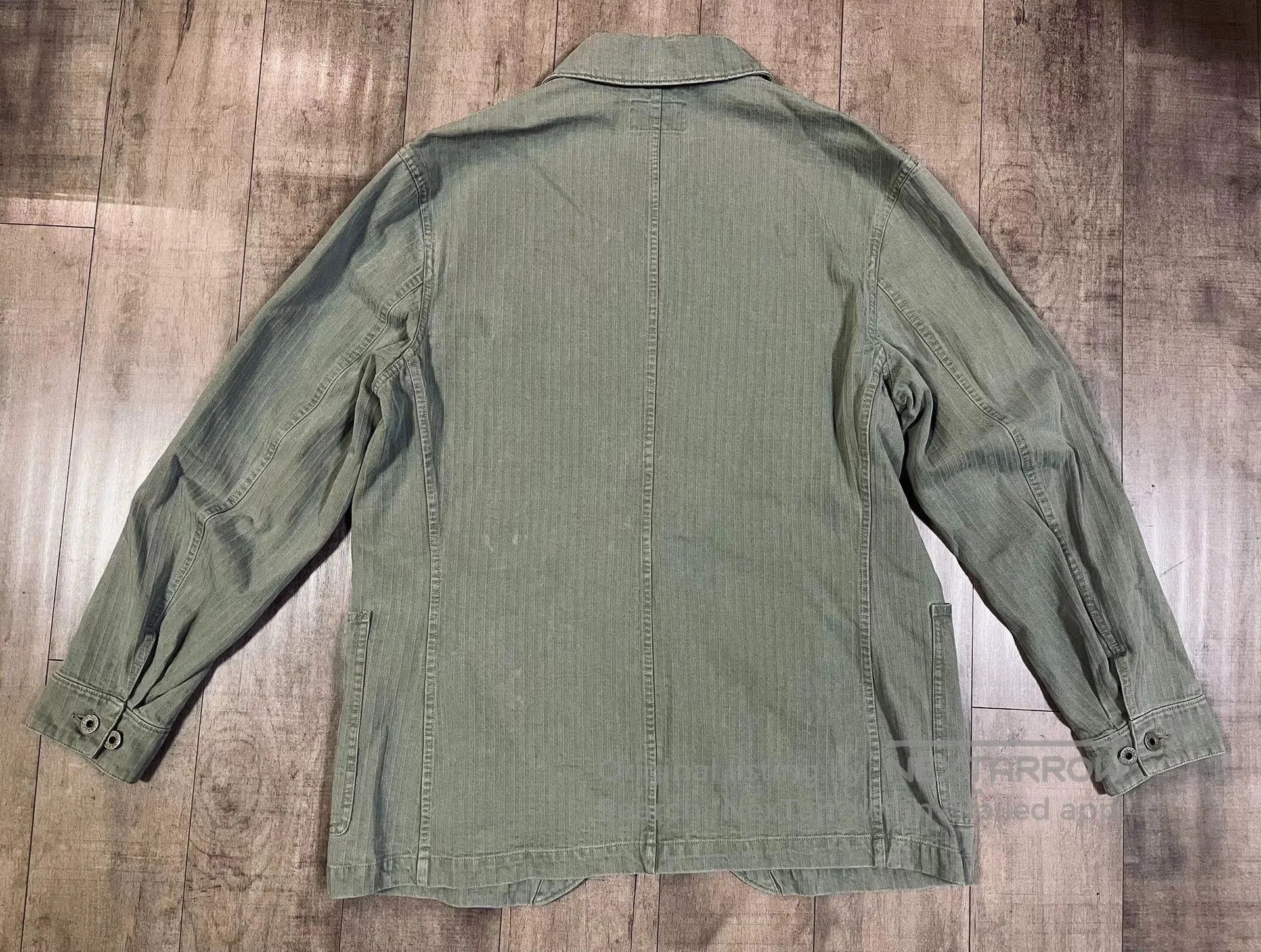 RRL Ralph Lauren RRL Military Green Herringbone Work Jacket. Size US XXL / EU 58 / 5 - 3 Thumbnail