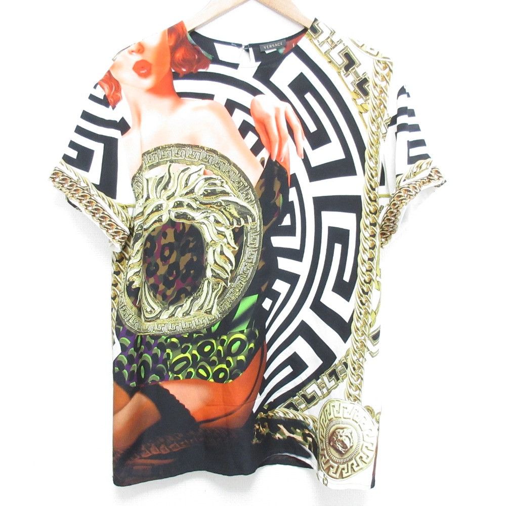Versace Versace Gianni Versace Medusa Silk Short Sleeve Blouse Others Tops DUTY FREE for USA Size ONE SIZE - 1 Thumbnail
