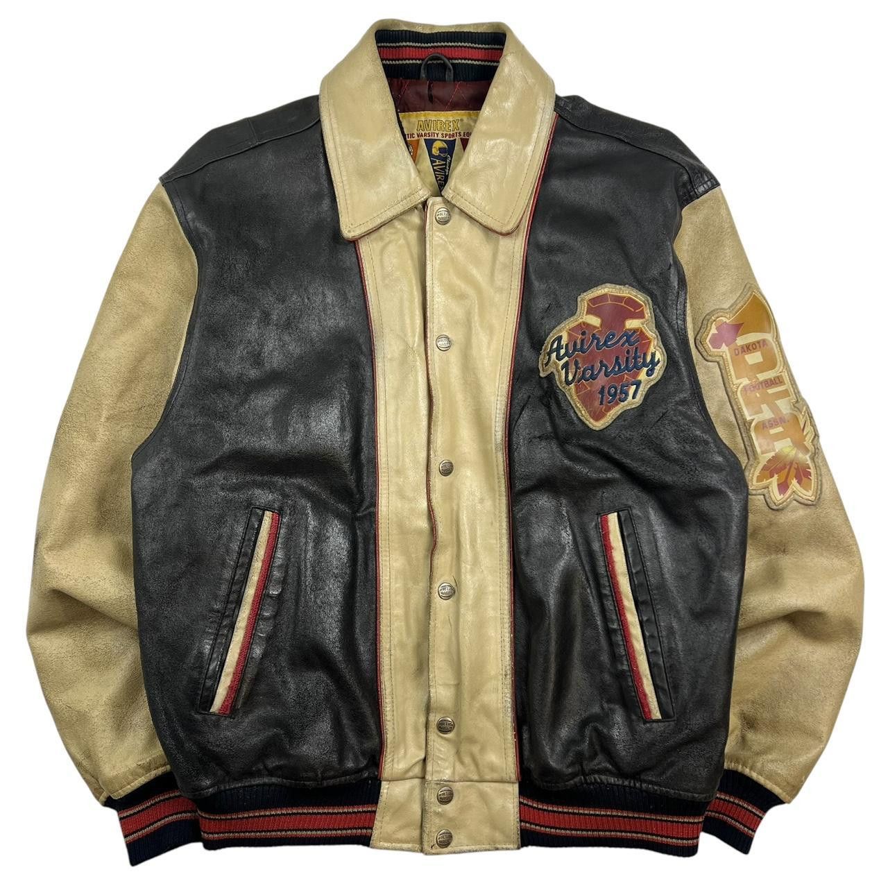 Avirex Vintage Avirex Sioux Football Team Dakota Leather Jacket - M Size US M / EU 48-50 / 2 - 2 Thumbnail