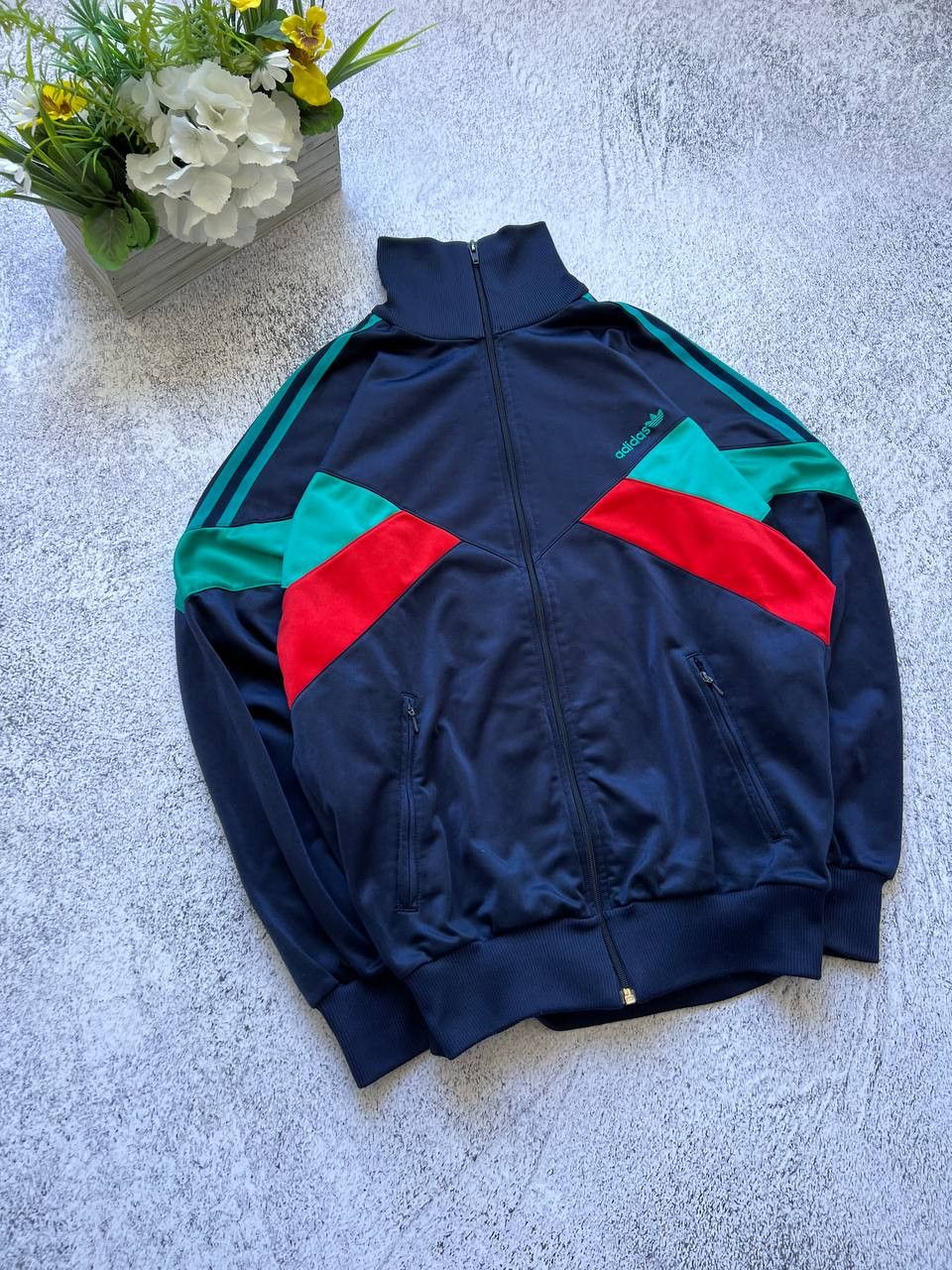 Adidas × Vintage Vintage Adidas Track Jacket Very Rare Retro Size US M / EU 48-50 / 2 - 2 Thumbnail