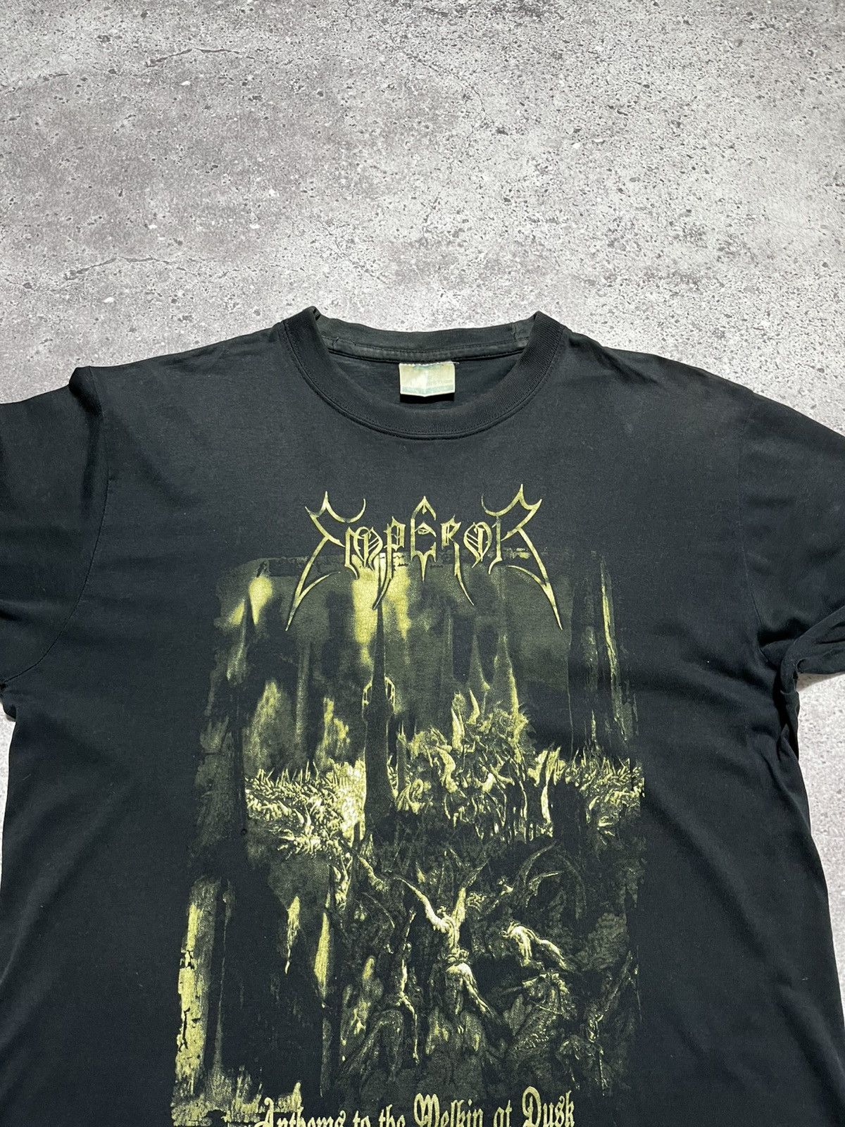 Band Tees Vintage 1990's EMPEROR "Anthems to the Welkin at Dusk Tshirt Size US L / EU 52-54 / 3 - 8 Thumbnail