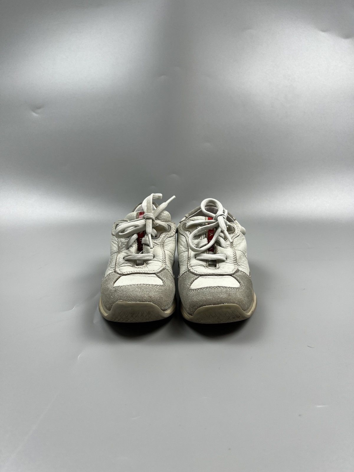 Prada × Vintage Kid's Vintage Prada Leather Sneakers (Y0644) Size US 5 / EU 37 - 3 Thumbnail