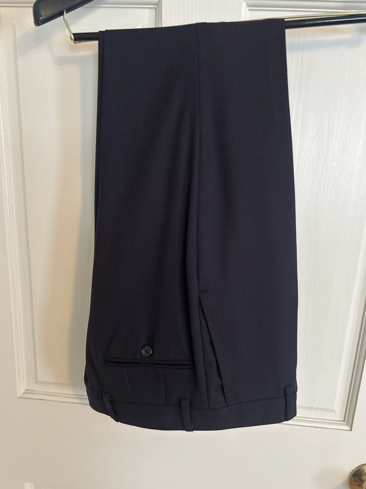 Club Monaco Made in USA 3 Roll 2 Navy Wool Suit Size 36R - 6 Thumbnail
