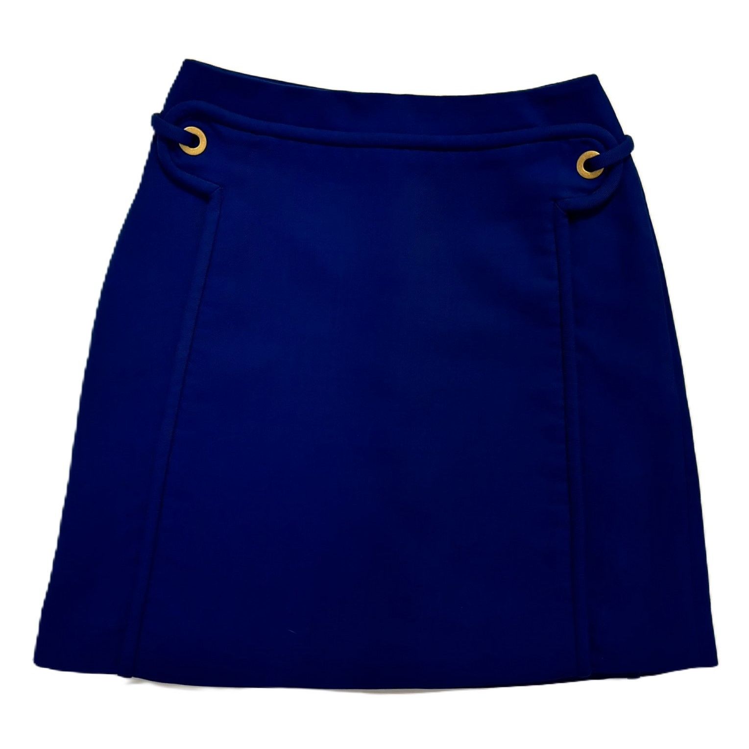 Tory Burch Tory Burch "Jane" Blue Dahlia Lined Wool Mini Skirt Size 2 Size 26" / US 2 / IT 38 - 1 Thumbnail
