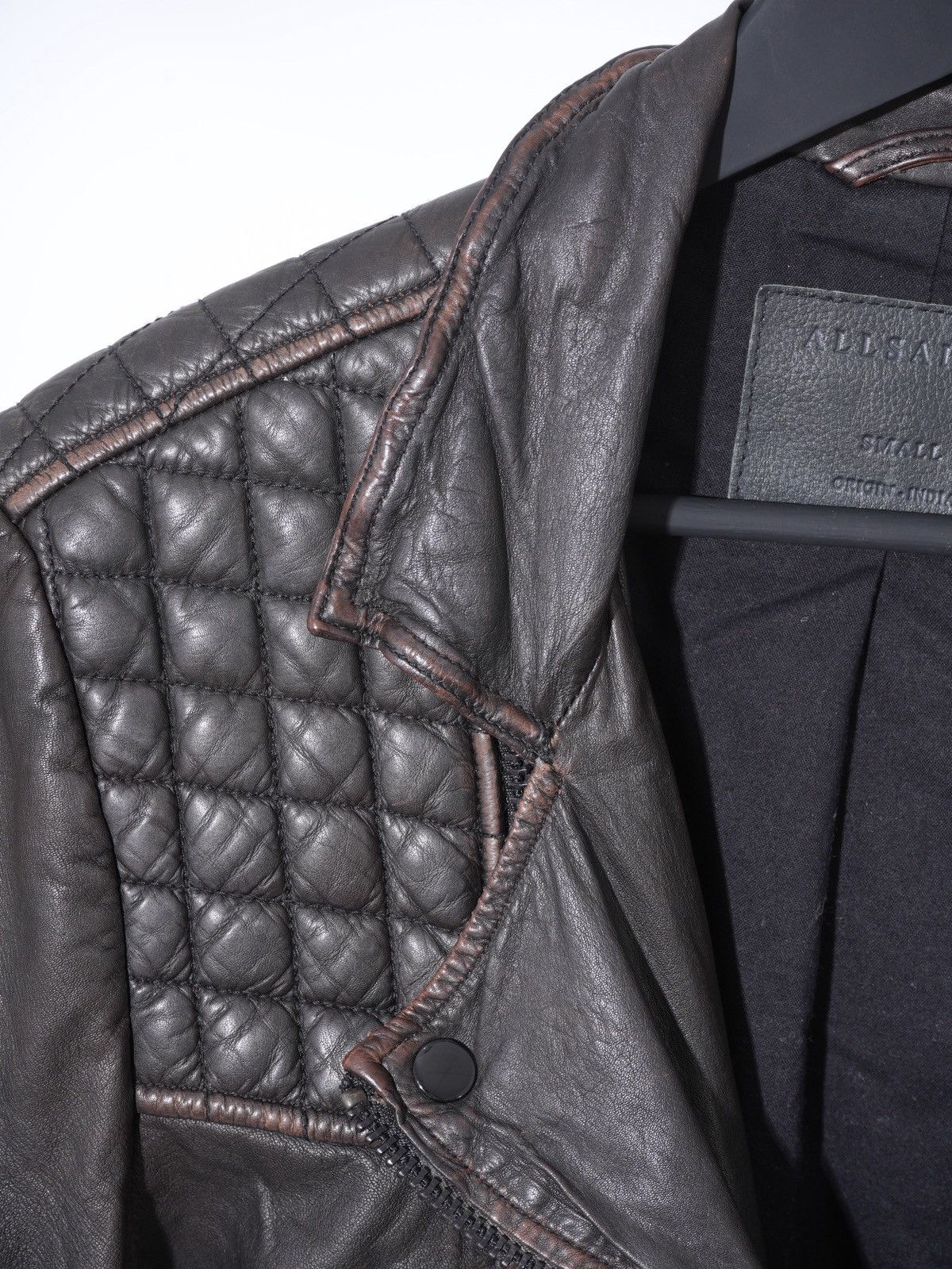 Allsaints AllSaints Cargo Biker Leather Faded Jacket size S Size US S / EU 44-46 / 1 - 2 Thumbnail