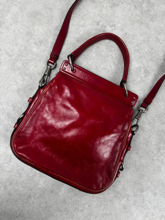 Yves Saint Laurent AW2002 Yves Saint Laurent Red Leather Shoulder Bag Size ONE SIZE - 6 Thumbnail