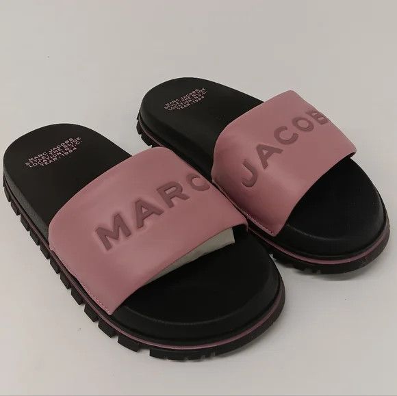 Marc Jacobs Leather The Slide In Lilas Purple - EU36