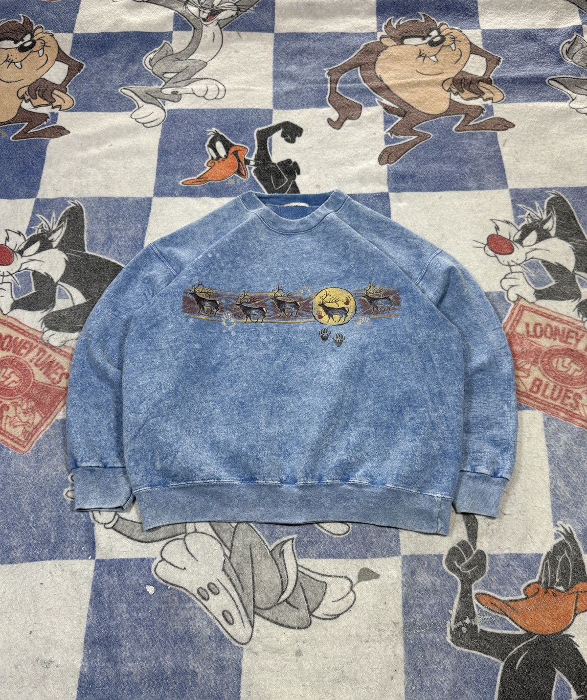 Vintage Vintage reindeer animal crewneck Size US L / EU 52-54 / 3 - 1 Thumbnail