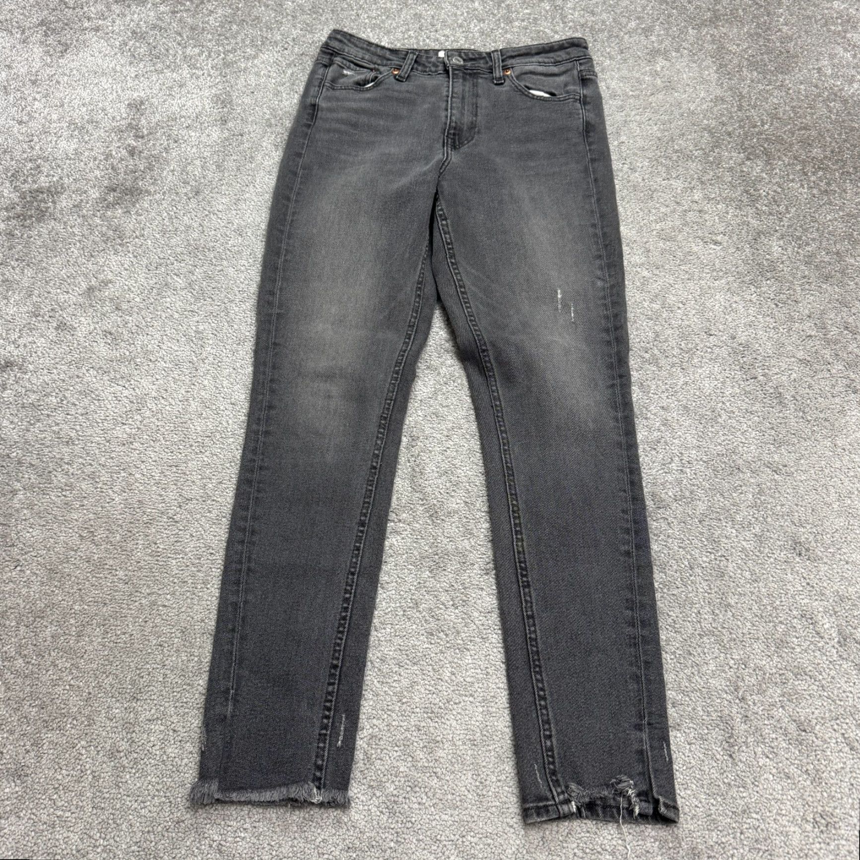 Levi's Levi's 721 High Rise Skinny Jeans Womens 28 Gray Charcoal Wash Denim Slim Straight Pants 5-Pocket Size 28" / US 6 / IT 42 - 2 Thumbnail