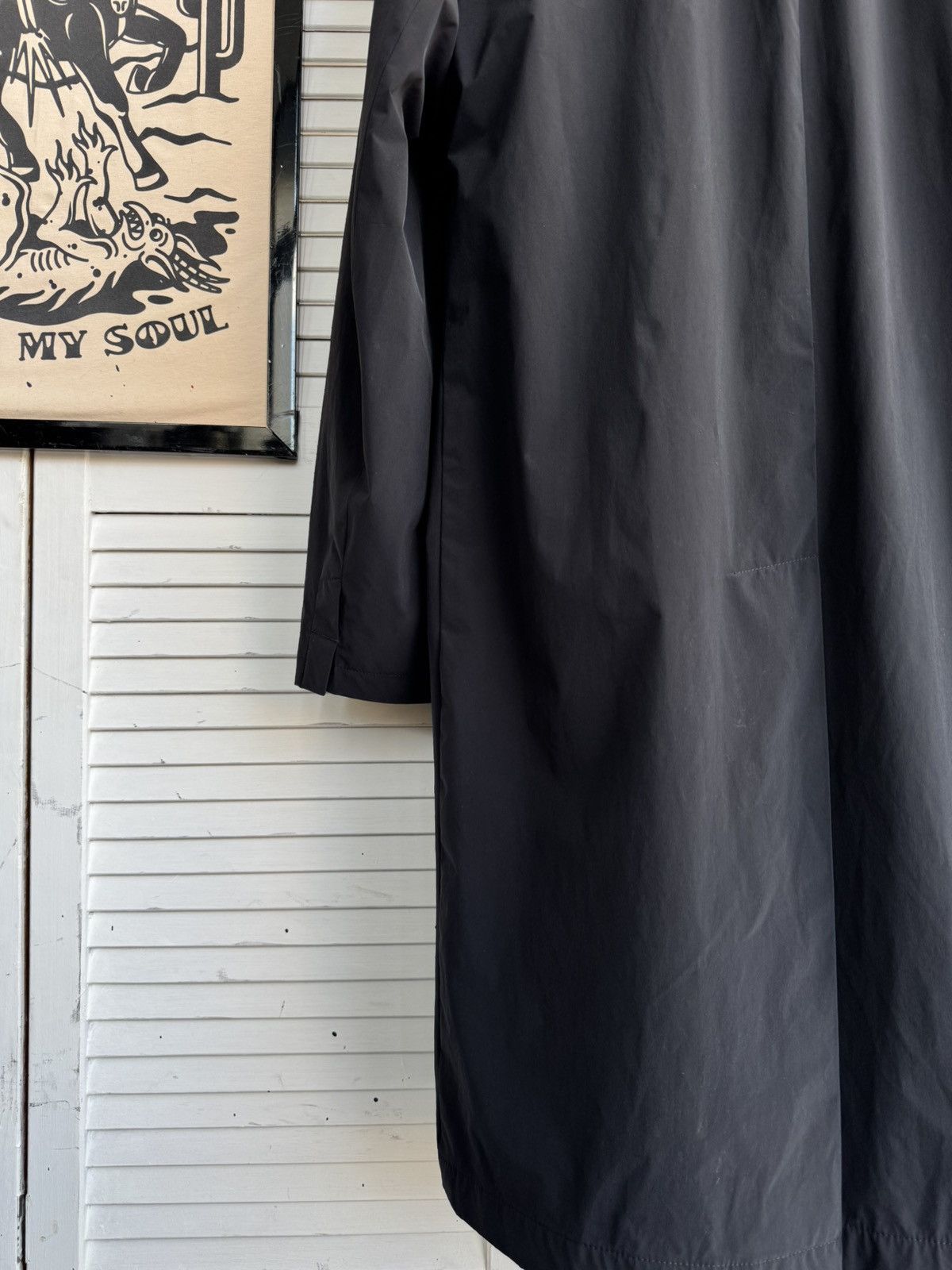 TONI GARD Vintage TONI GARD Minimalist Navy Technical Car Coat German Size US L / EU 52-54 / 3 - 11 Thumbnail