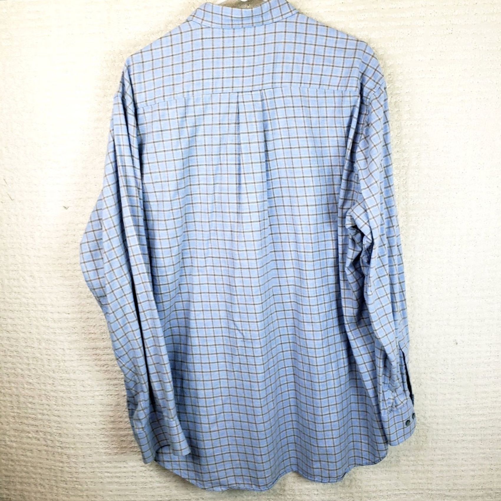 Vintage VINTAGE Scott Barber Shirt Blues Light Flannel Long Sleeve Plaid Cotton Button-Up XL Men’s Regular Size US XL / EU 56 / 4 - 6 Thumbnail