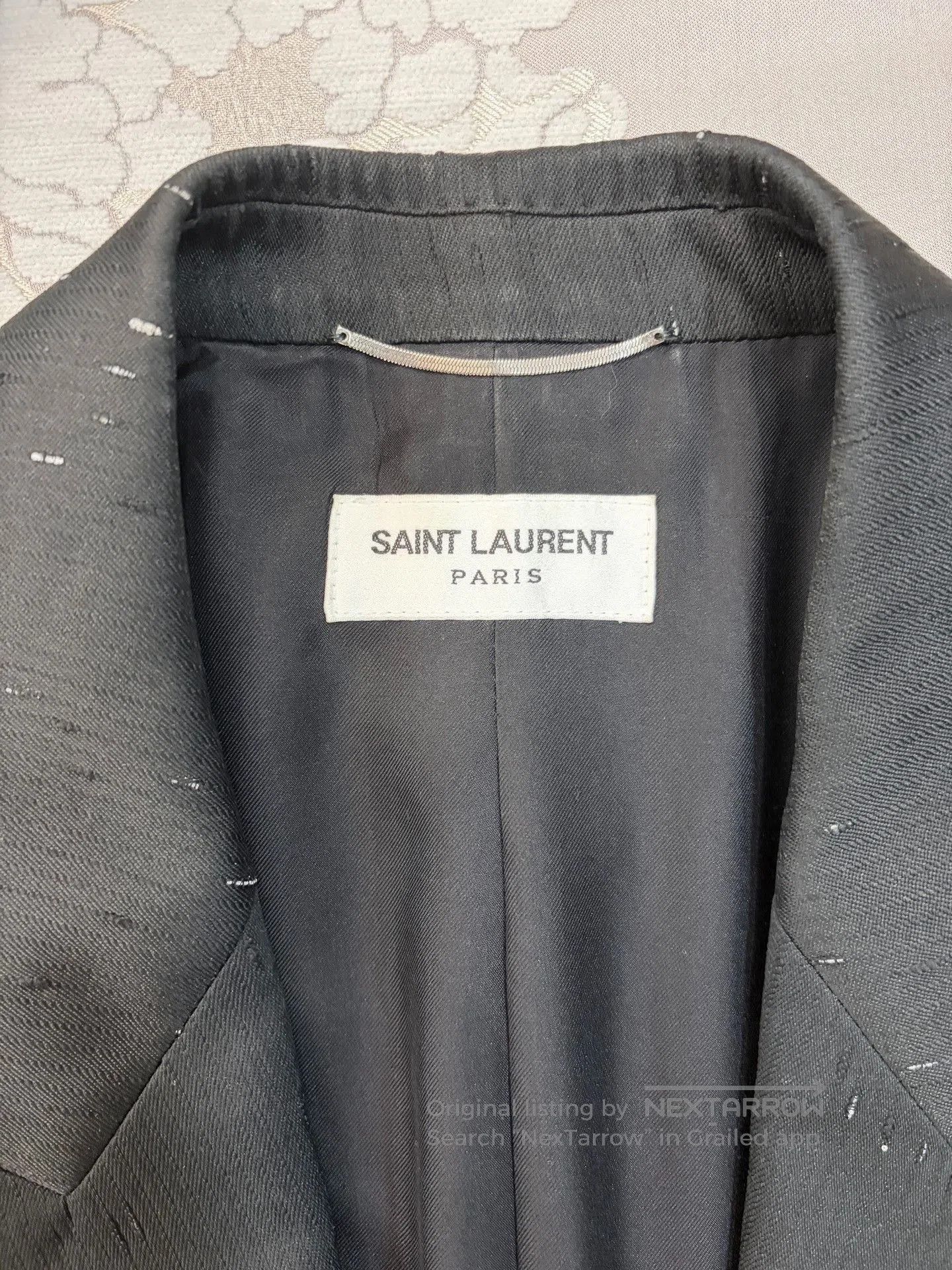 Saint Laurent Paris Saint Laurent Wool Speckled Black Blazer. Size US M / EU 48-50 / 2 - 4 Thumbnail