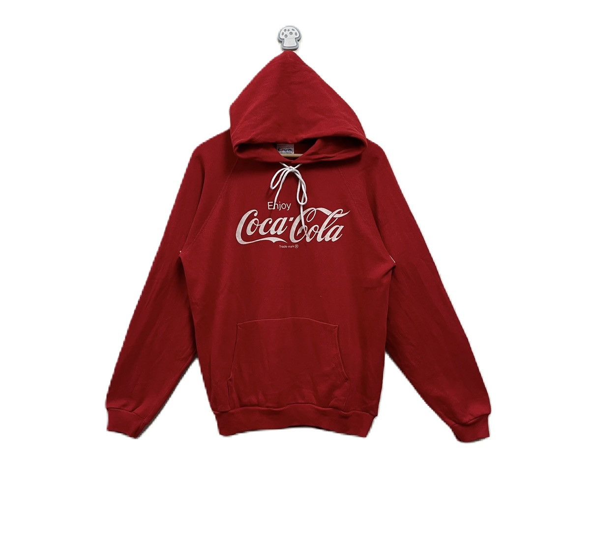 Coca Cola Vintage 80s Coca Cola Hoodie Pullover Spellout Size US L / EU 52-54 / 3 - 1 Thumbnail