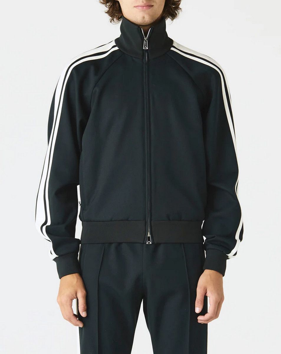 Bottega Veneta BOTTEGA VENETA black wool side stripe zip sweatshirt jacket Size US XL / EU 56 / 4 - 3 Thumbnail