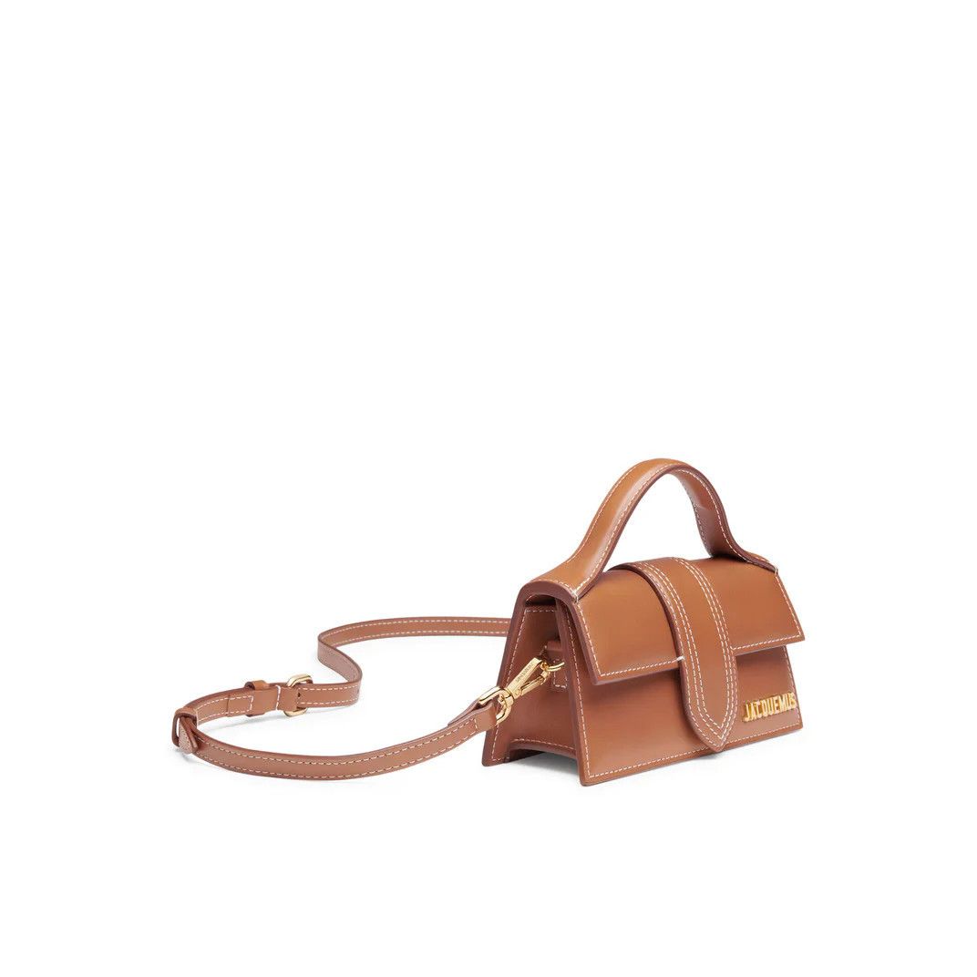 Jacquemus JACQUEMUS The Bambino Light Brown Leather Flap Small Shoulde Size ONE SIZE - 2 Thumbnail