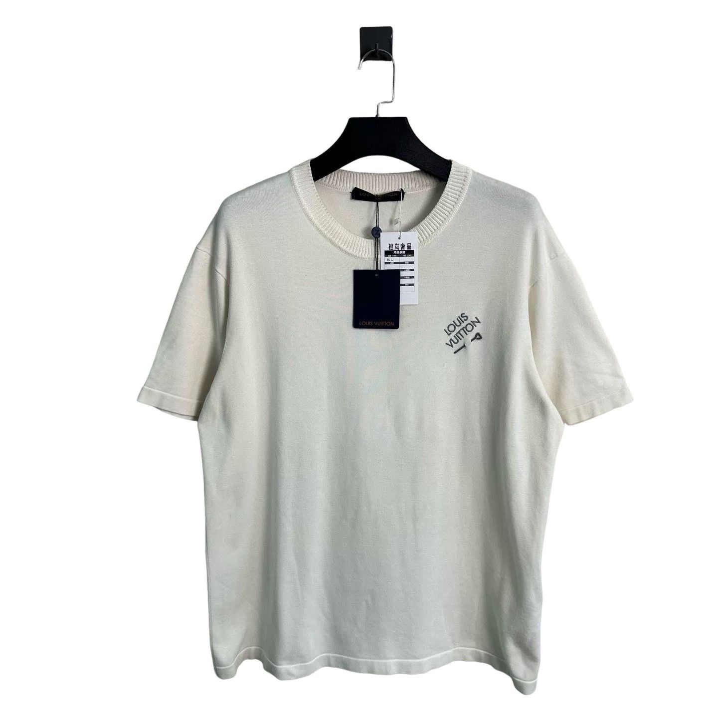 Louis Vuitton Louis Vuitton Embroidered Knit Short Sleeve T-Shirt XXL Size US XXL / EU 58 / 5 - 1 Thumbnail