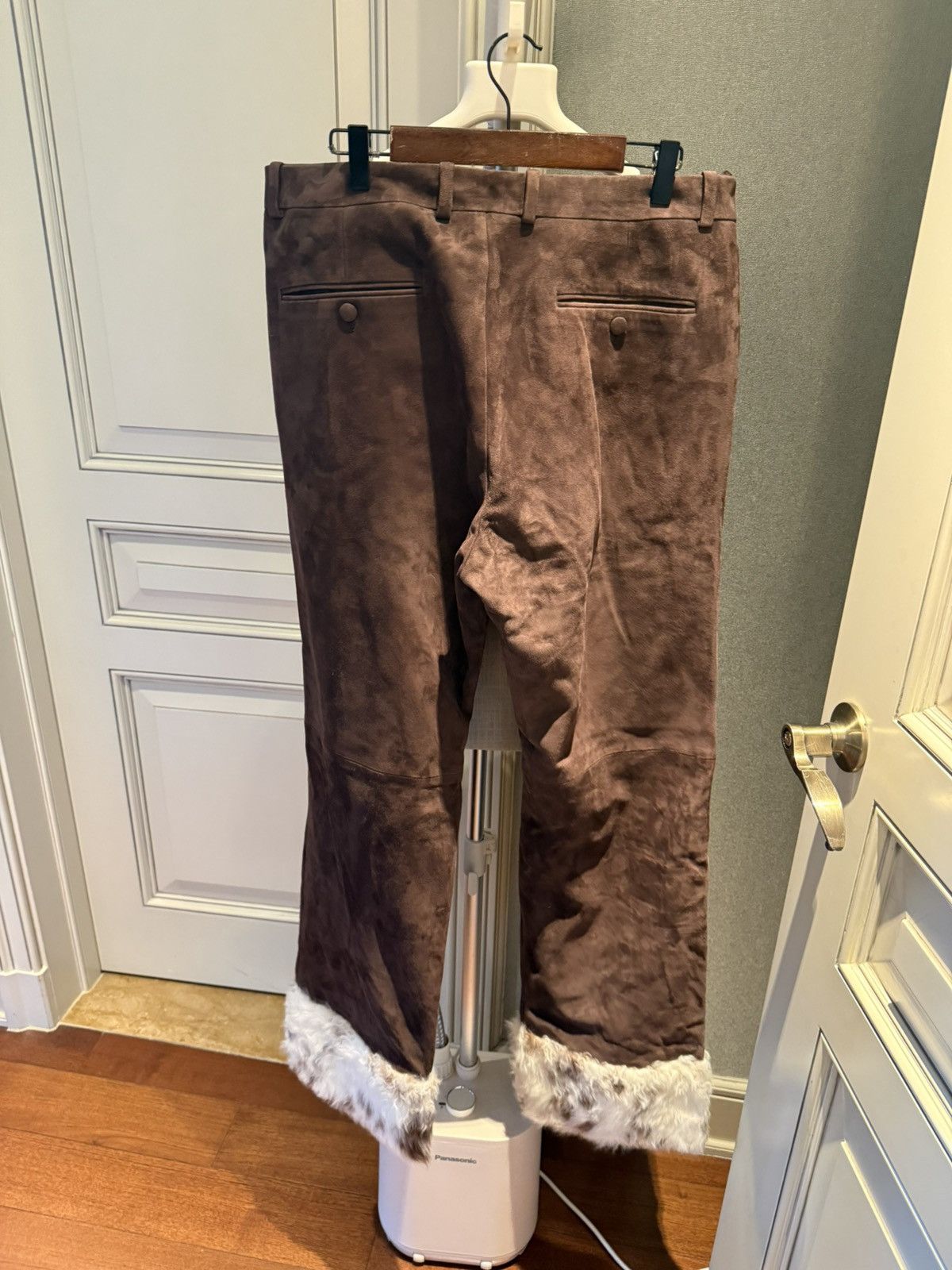 Gucci tailored suede pants with shearling trim size48 Size US 32 / EU 48 - 9 Thumbnail