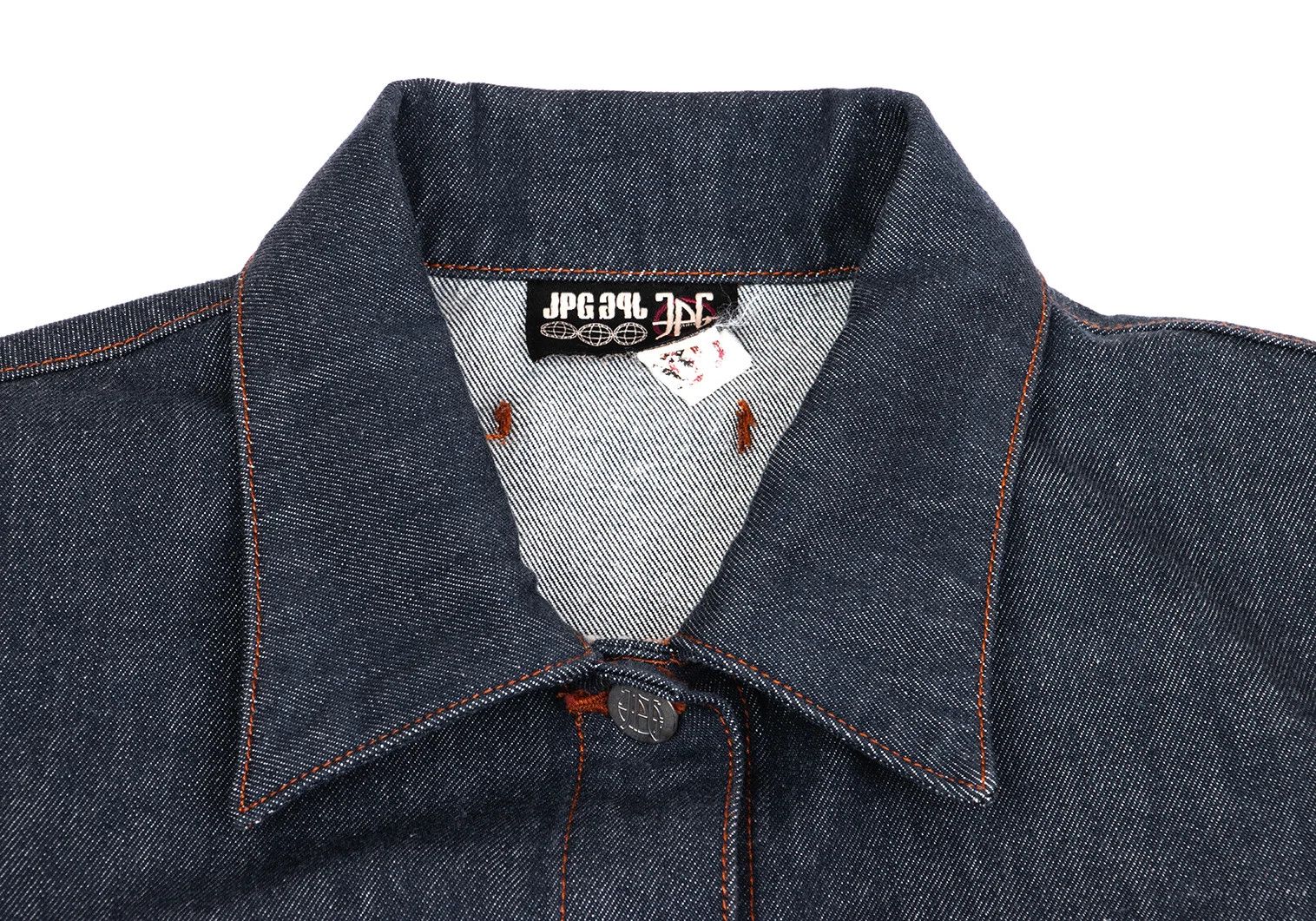 Jean Paul Gaultier Frayed Denim Trucker Jacket in Indigo 50 Size US M / EU 48-50 / 2 - 3 Thumbnail