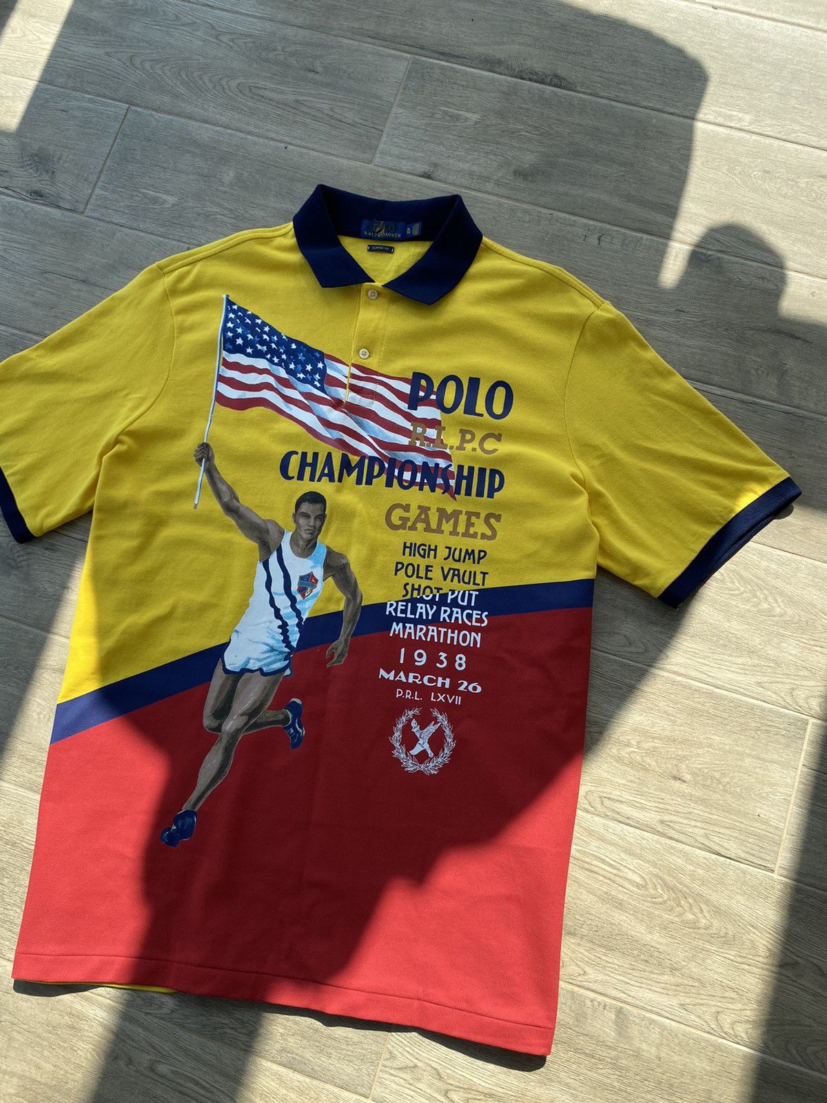 Polo Ralph Lauren Polo Ralph Lauren Rare Marathon T-Shirt Size US XL / EU 56 / 4 - 2 Thumbnail