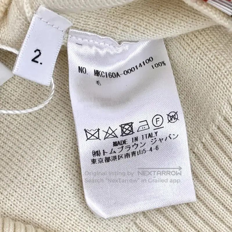 Thom Browne Thom Browne Beige Wool Women's Cardigan . Size M / US 6-8 / IT 42-44 - 6 Thumbnail