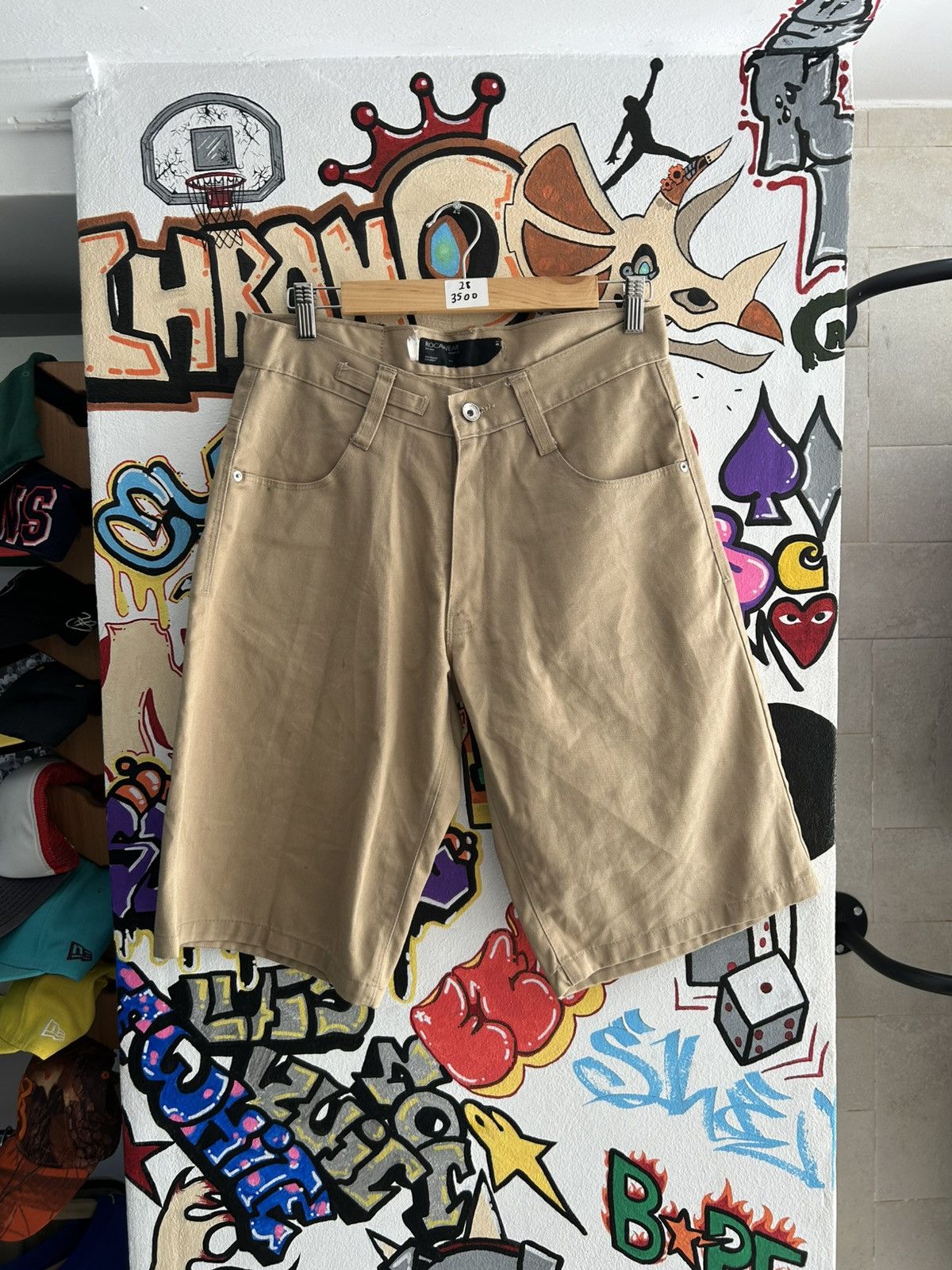 Rocawear × Vintage Rocawear Beige Jorts Size US 28 / EU 44 - 2 Thumbnail