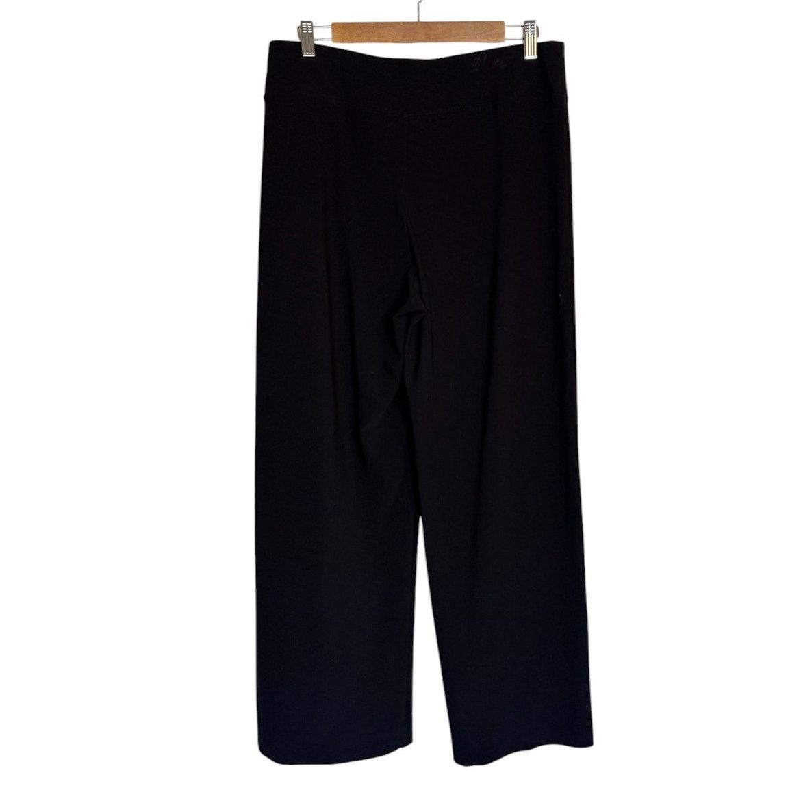 Boston Proper Boston Proper Pants Women Medium Black Palazzo Wide Leg Size 32" / US 10 / IT 46 - 4 Thumbnail