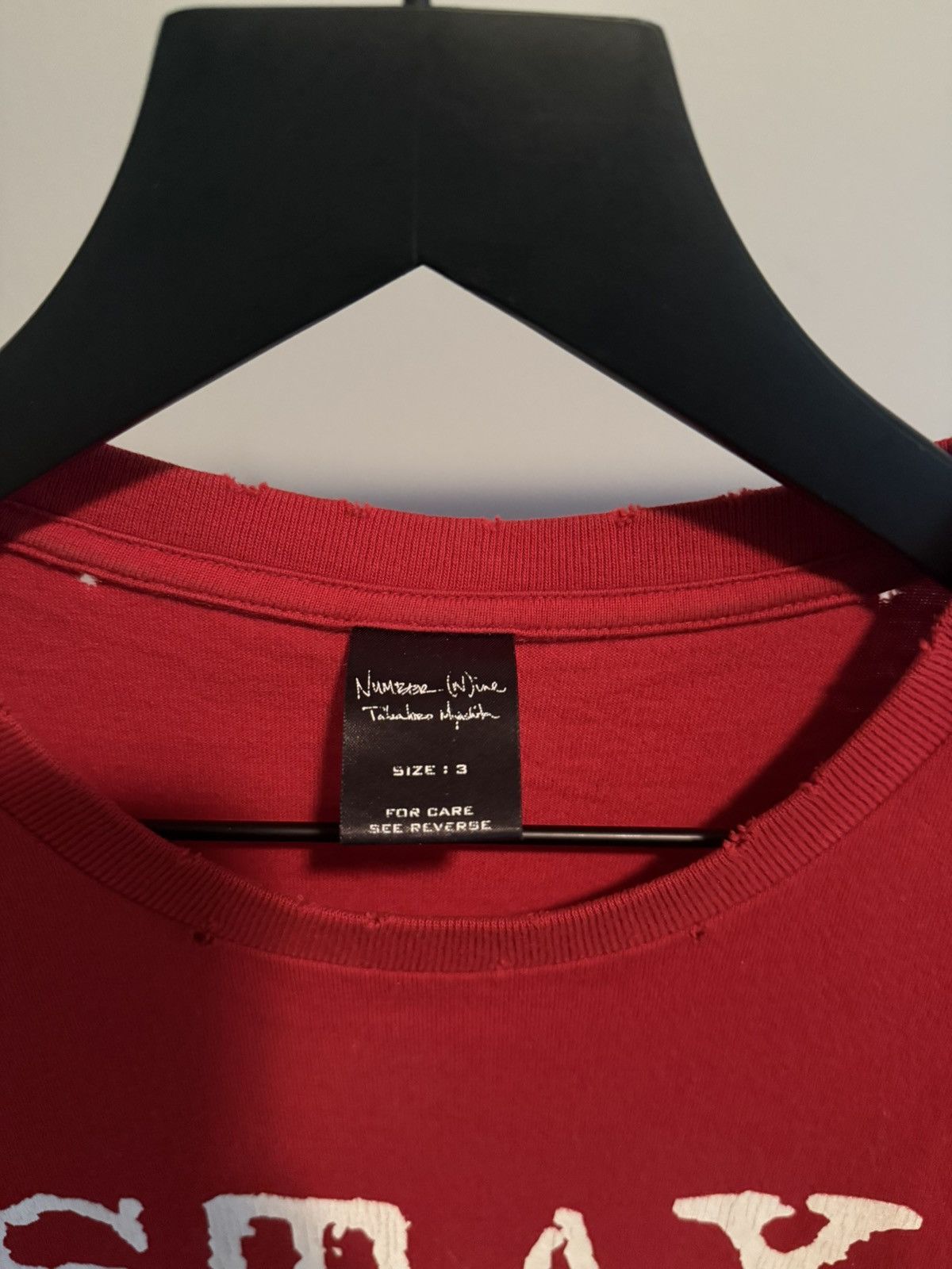 Number (N)ine Number (N)ine SS06 “Stay Out Of My Life” Tee Size US L / EU 52-54 / 3 - 8 Thumbnail