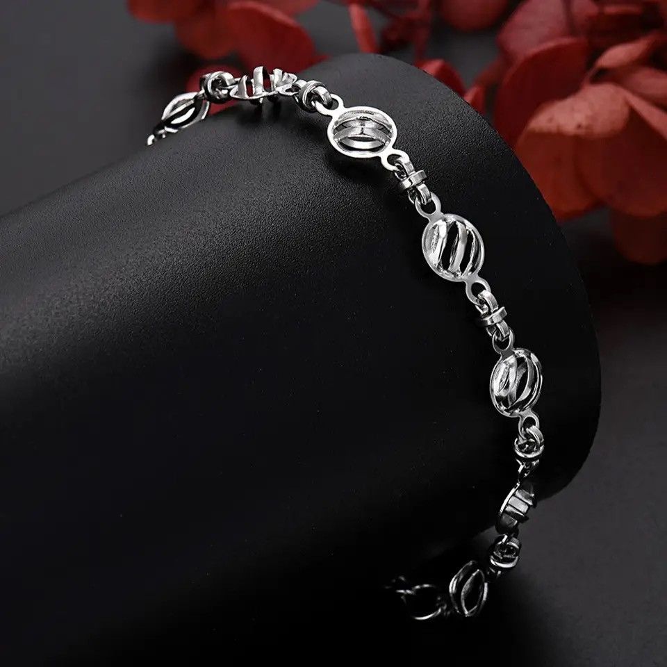 Jewelry Charms Hollow Chain Bracelets Size ONE SIZE - 4 Thumbnail