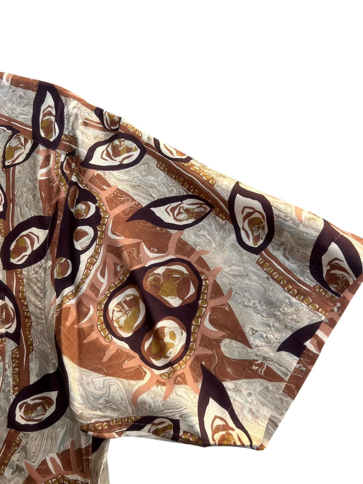 Japanese Brand Vintage 90s Monsieur Nicole Abstract Art 100% Silk Shirt Size US M / EU 48-50 / 2 - 14 Thumbnail
