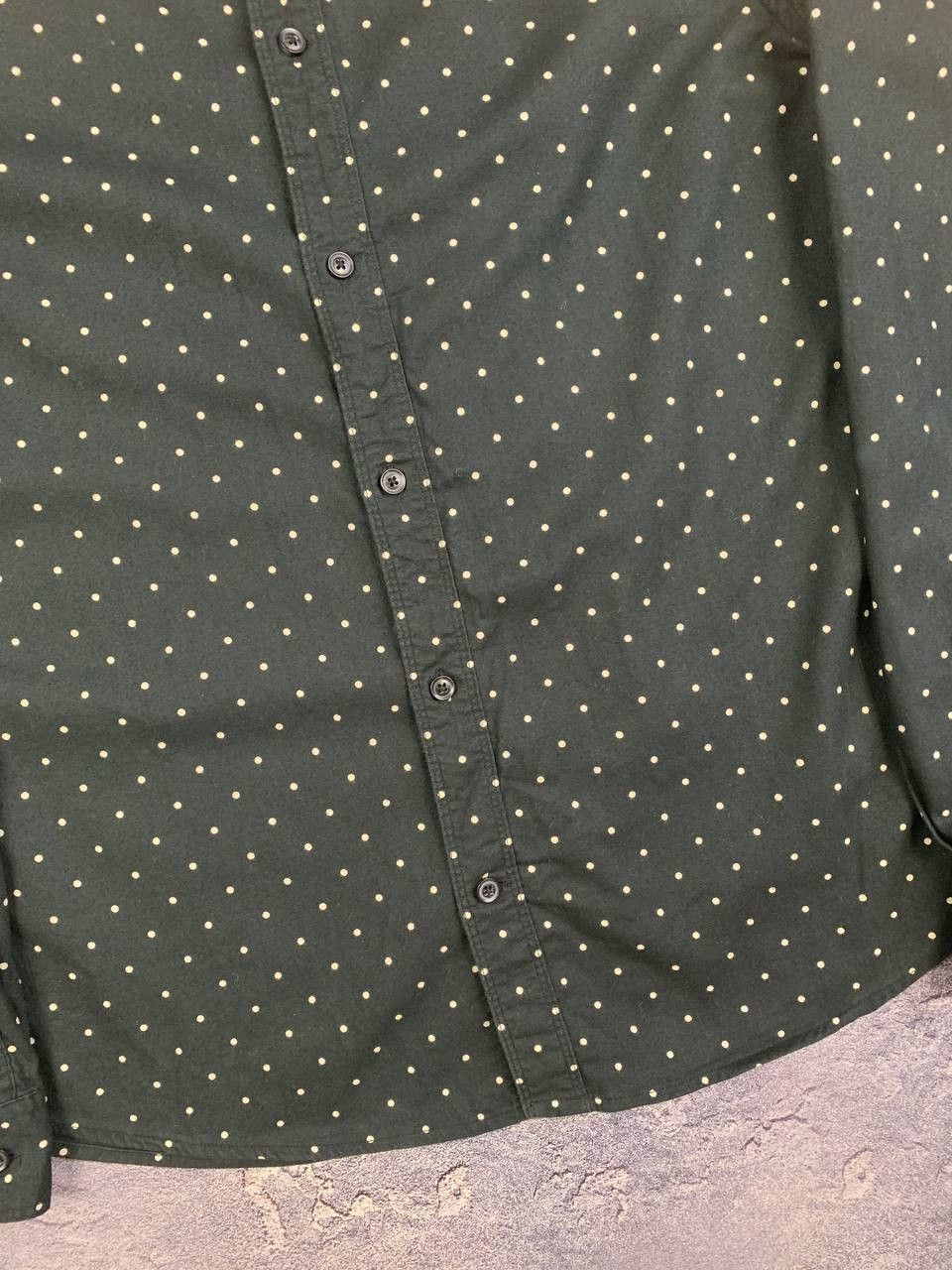 Allsaints AllSaints Button Up Shirt Black Polka Dot Long Sleeve Size US M / EU 48-50 / 2 - 7 Thumbnail