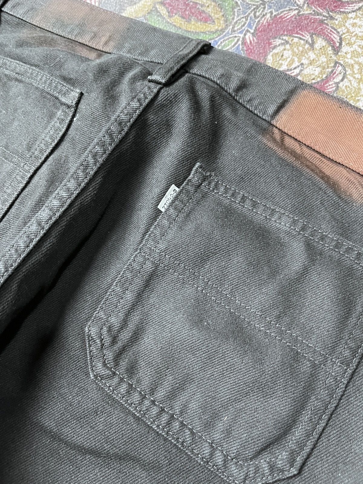 If Six Was Nine Super Flare Big John Distressed Jeans Size US 30 / EU 46 - 9 Thumbnail