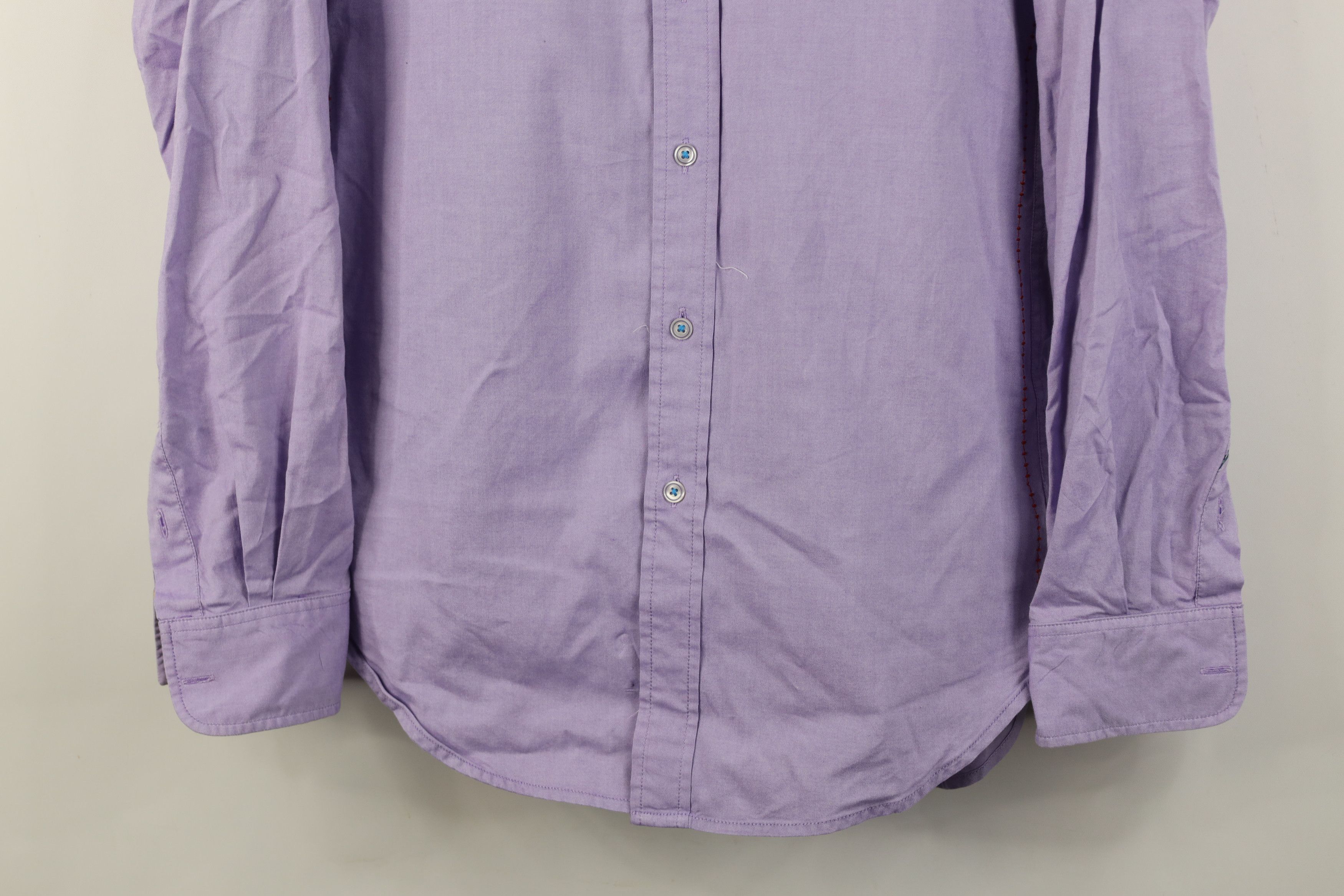 Robert Graham Robert Graham Laundered Roll Cuff Collared Button Shirt Size US M / EU 48-50 / 2 - 3 Thumbnail