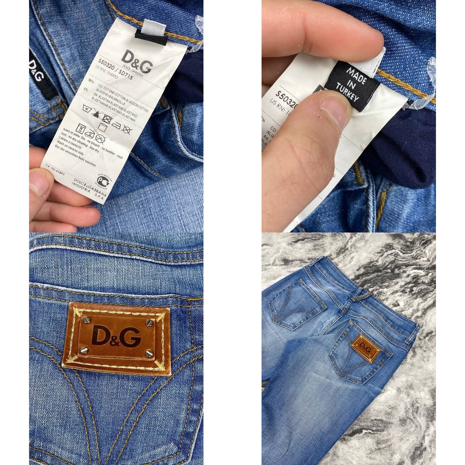 Dolce & Gabbana VINTAGE Dolce Gabbana Blue Flared Jeans Women Size 27 Metal Logo Denim Size 27" / US 4 / IT 40 - 8 Thumbnail