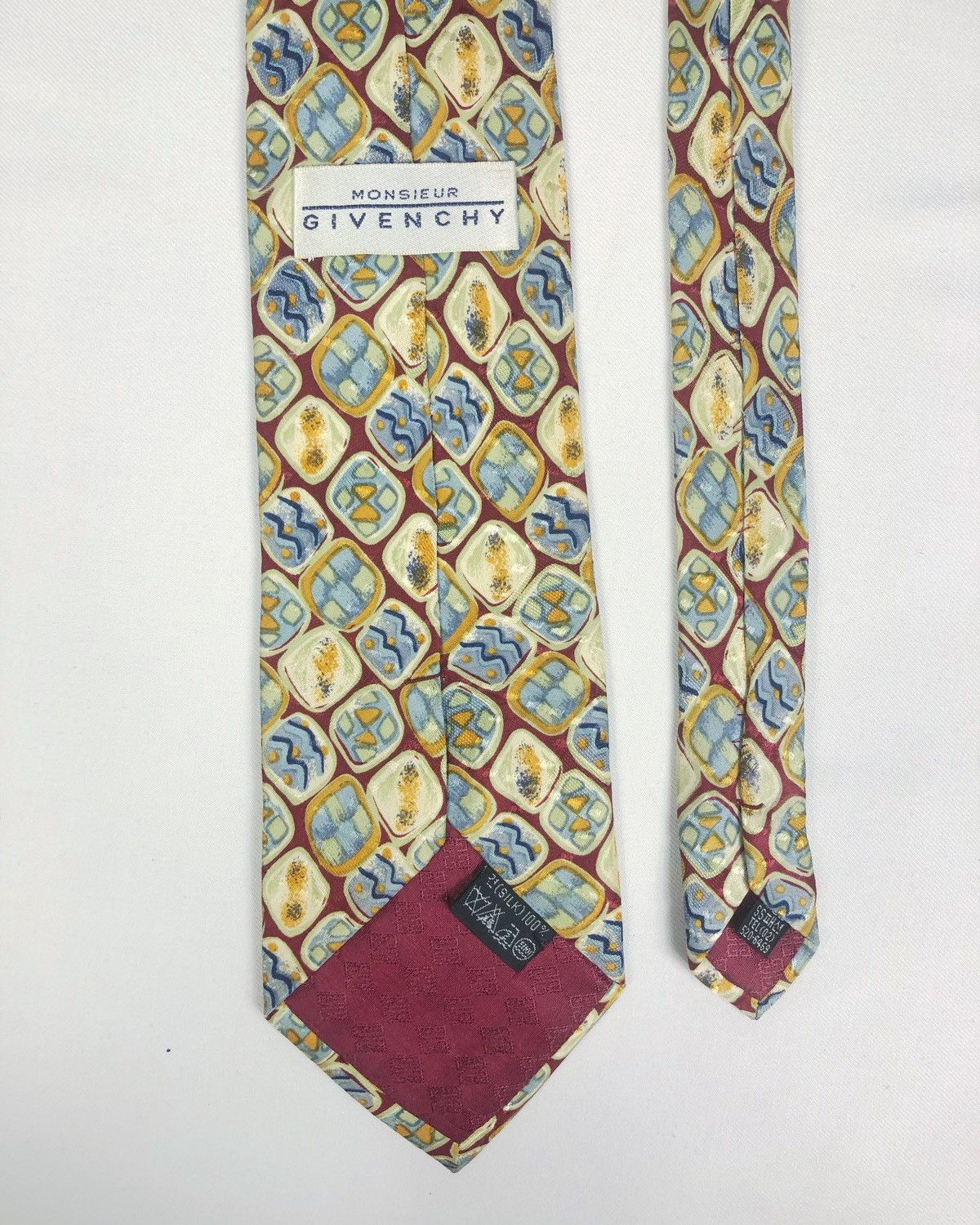 Givenchy Rare Vintage Monsieur Givenchy Silk Tie Size ONE SIZE - 5 Thumbnail