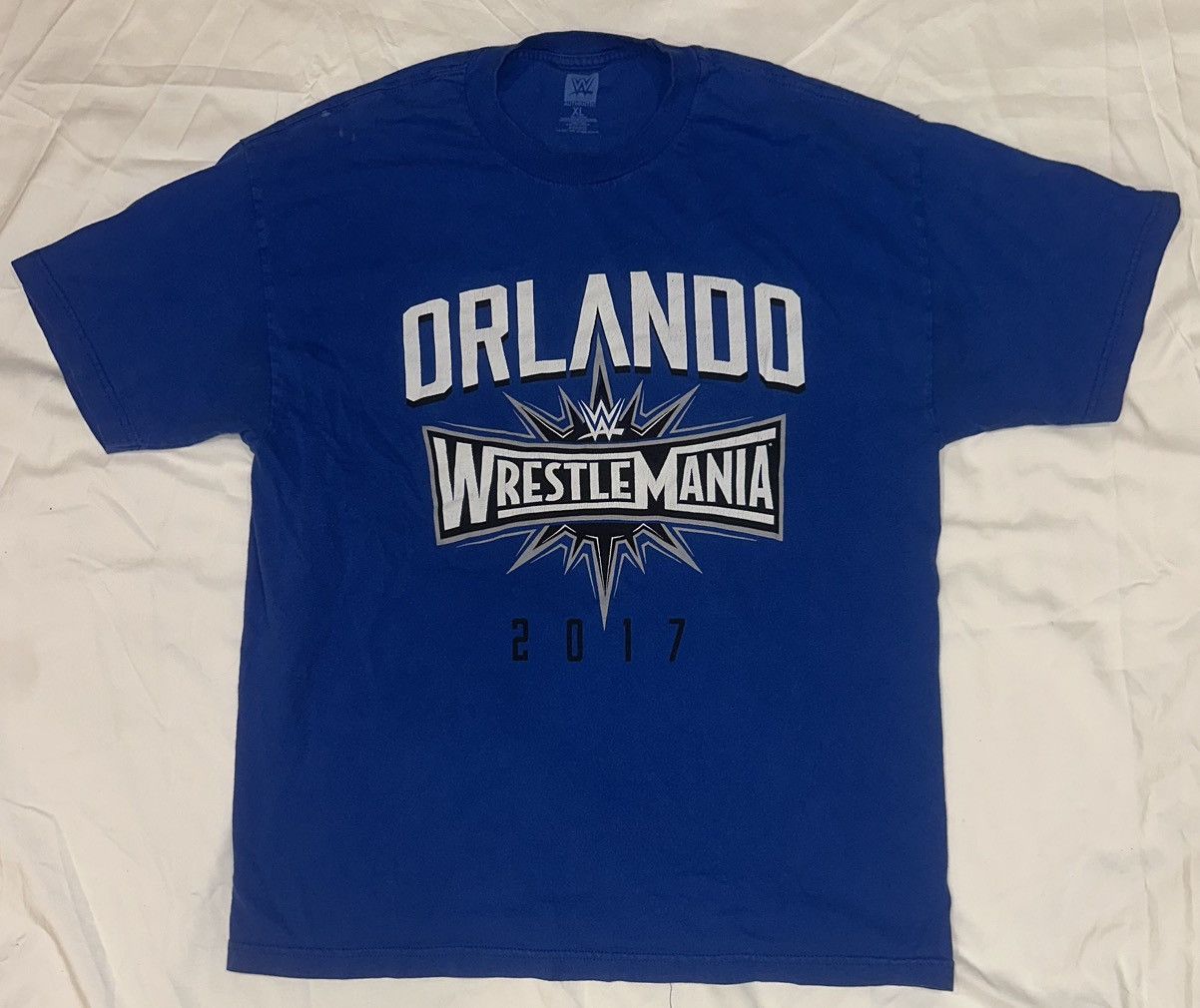 WWE WWE WRESTLE MANIA Orlando 2017 Blue Shirt Sz.XL Size US XL / EU 56 / 4 - 1 Thumbnail
