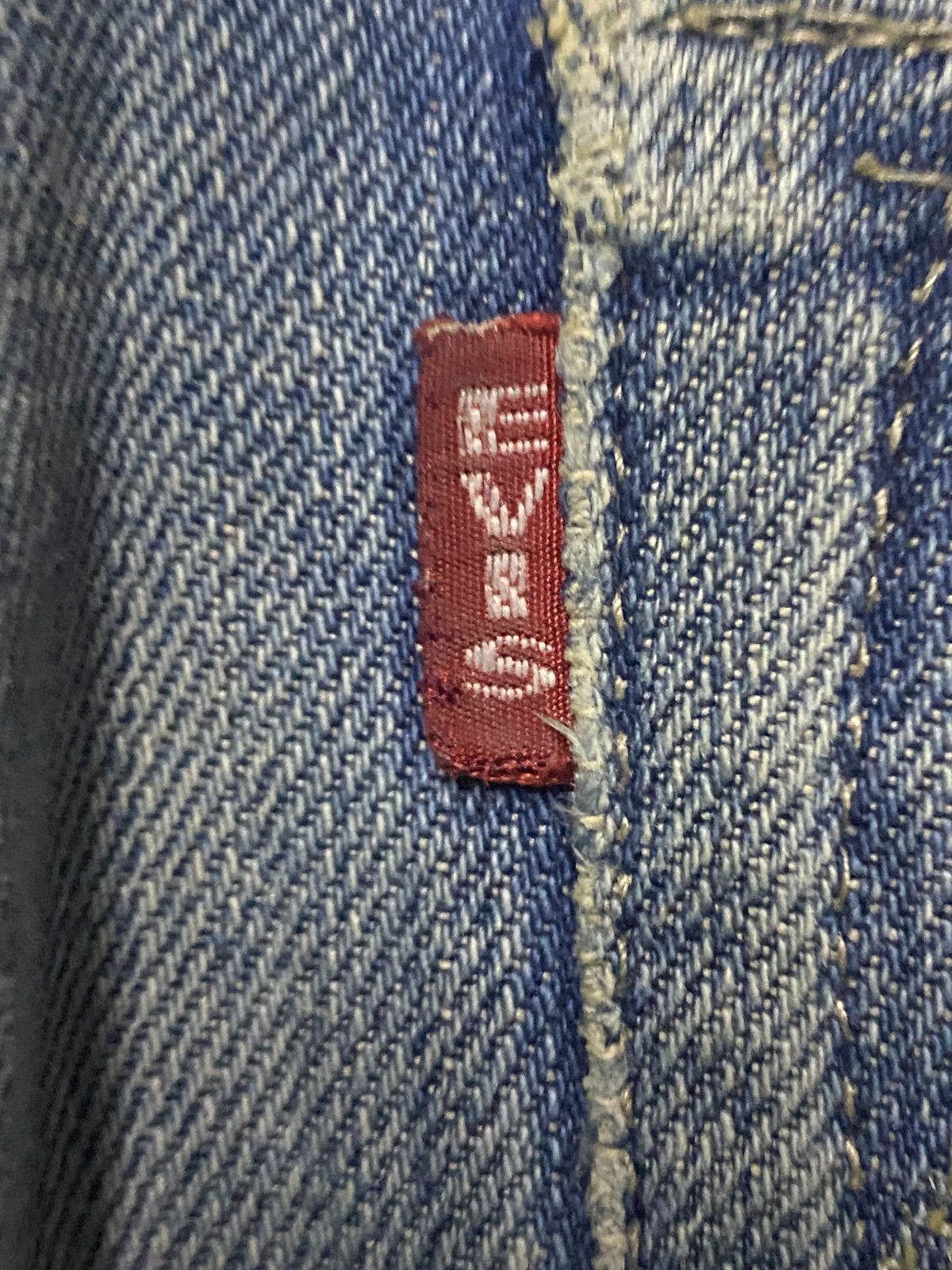 Evisu Crazy Vintage Evis 90s Heavy repaired Distressed Baggy Jeans Size US 33 - 17 Thumbnail