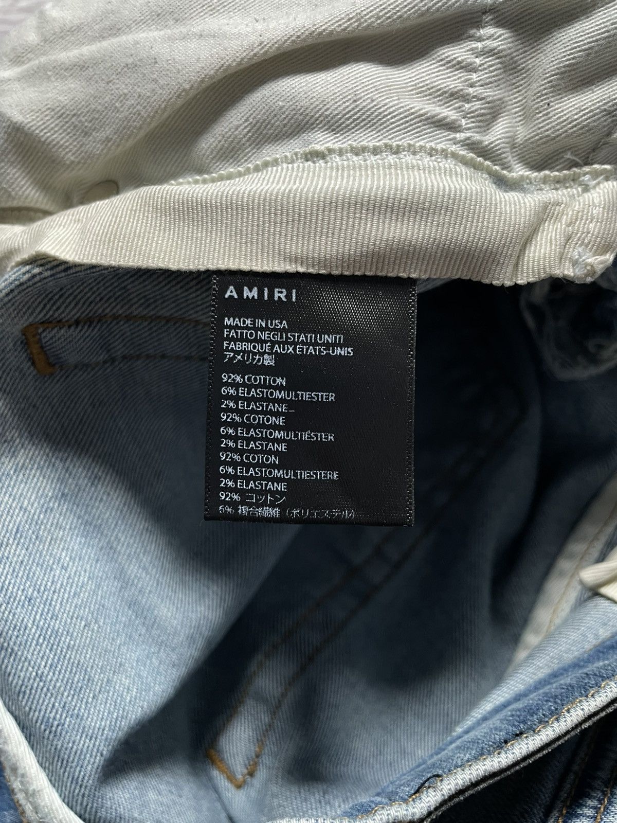 Amiri Amiri Quilted Artpatch Patchwork Jeans Size US 31 - 10 Thumbnail