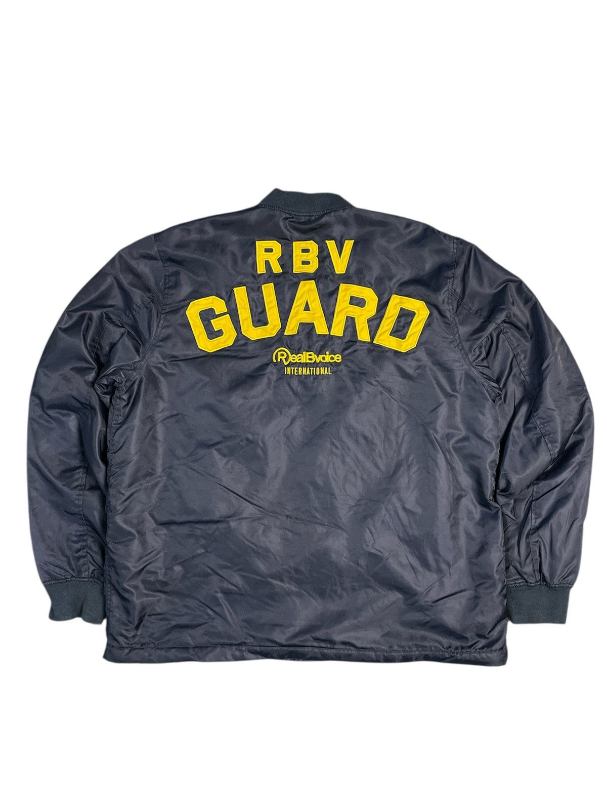 Japanese Brand Big Logo REALBVOICE RBV GUARD Coach Jacket Size US XL / EU 56 / 4 - 1 Thumbnail